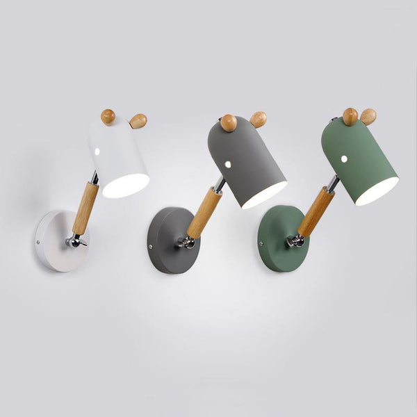 бра, деревянные элементы, детская комната, модерн, ночник для ребенка, свет, светильник, светодиодный, Скандинавский дизайн, спальниБра