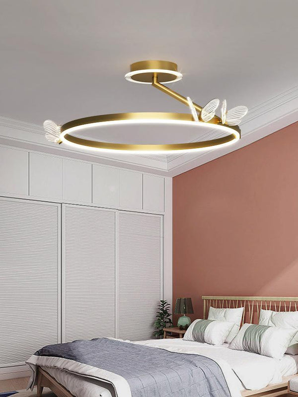 в спальню, гостиной, для гостиной, для спальни, кольцевая люстра, кольцевые люстры, люстра в гостиную, низкий потолок, потолочная люстра, потолочную, фаунаЛюстры